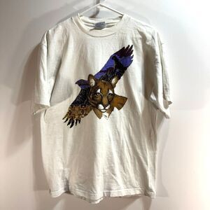 Vintage All Sport T-Shirt Mountain Lion Eagle Cougar Large USA Single Stitch